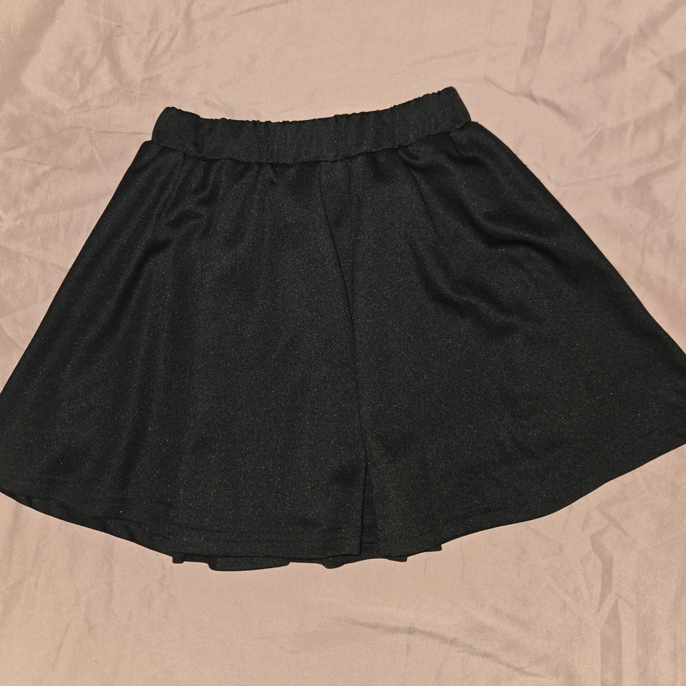 SHEIN Black Kids Skirt With Shorts Attached